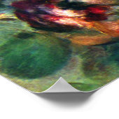 Claude Monet - Rose des Stilllebens von Vargemont Poster (Ecke)