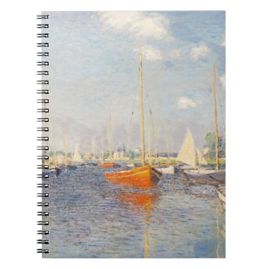 Claude Monet. Rote Boote, Argenteuil Notizblock (Vorderseite)
