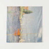 Claude Monet. Rote Boote, Argenteuil Wandteppich (Vorderseite (Horizontal))
