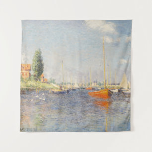 Claude Monet. Rote Boote, Argenteuil Wandteppich