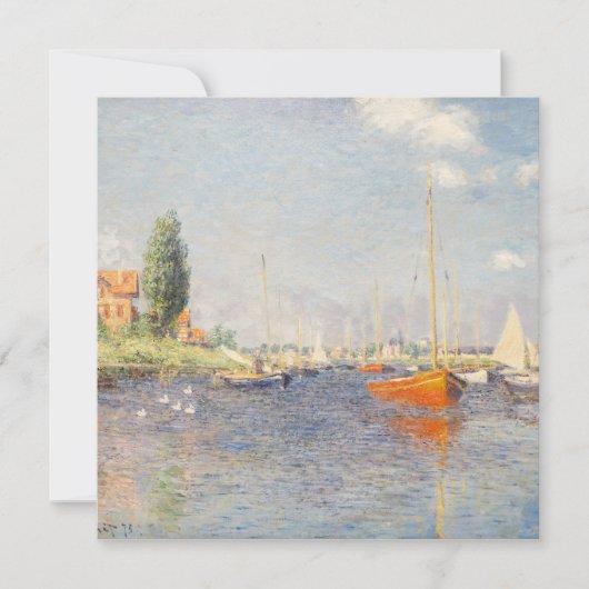 Claude Monet. Rote Boote, Argentinien (Vorderseite)