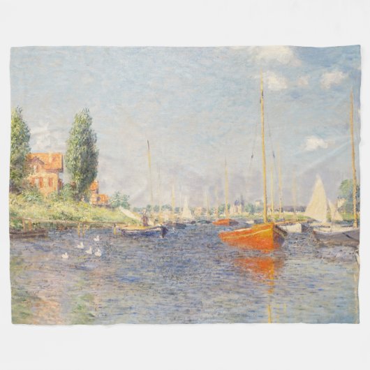 Claude Monet. Rote Boote, Argentinien Fleecedecke (Vorderseite (Horizontal))