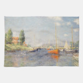 Claude Monet. Rote Boote, Argentinien Geschirrtuch (Horizontal)