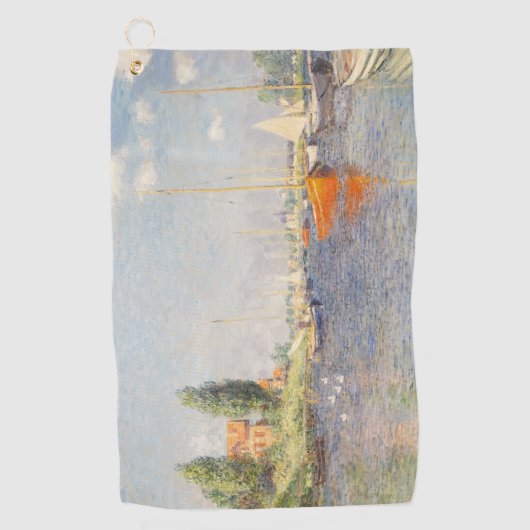 Claude Monet. Rote Boote, Argentinien Golfhandtuch (Vorderseite)