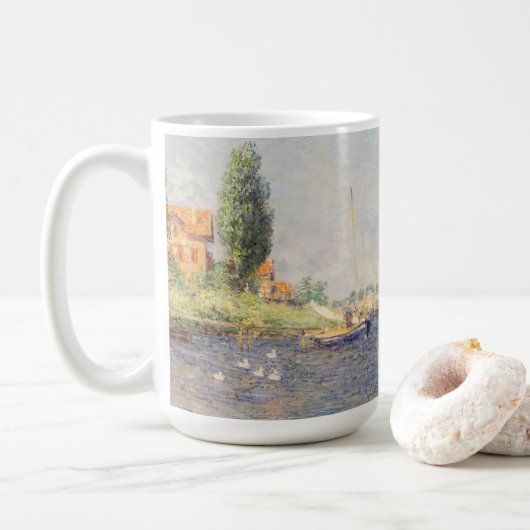 Claude Monet. Rote Boote, Argentinien Kaffeetasse (Mit Donut)