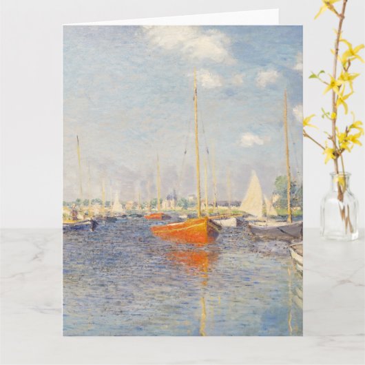 Claude Monet. Rote Boote, Argentinien Karte (Gelbe Blume)