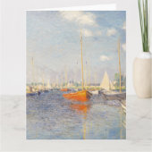 Claude Monet. Rote Boote, Argentinien Karte (Vorderseite)