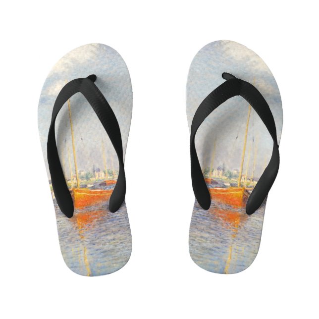 Claude Monet. Rote Boote, Argentinien Kinderbadesandalen (Fußbett)