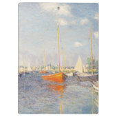 Claude Monet. Rote Boote, Argentinien Klemmbrett (Rückseite)