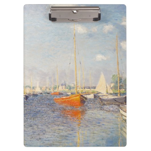 Claude Monet. Rote Boote, Argentinien Klemmbrett (Vorderseite)