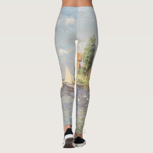Claude Monet. Rote Boote, Argentinien Leggings (Rückseite)
