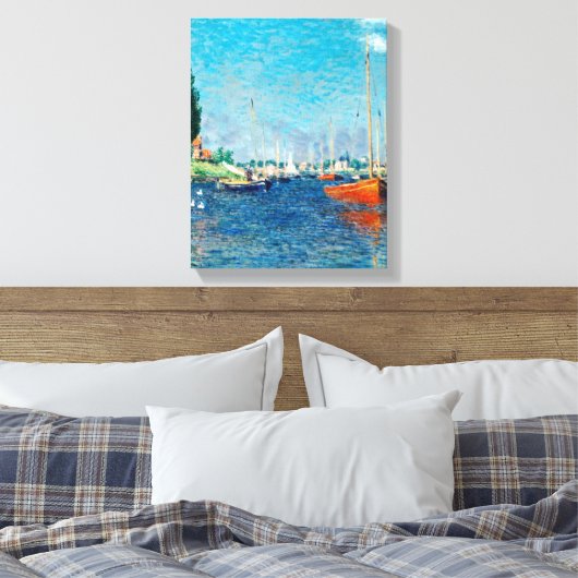 Claude Monet - Rote Boote, Argentinien Leinwanddruck (Insitu (Schlafzimmer))