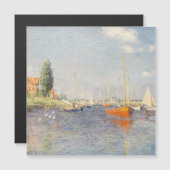 Claude Monet. Rote Boote, Argentinien Magnetkarte (Vorne/Hinten)