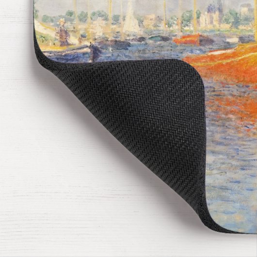 Claude Monet. Rote Boote, Argentinien Mousepad (Ecke)