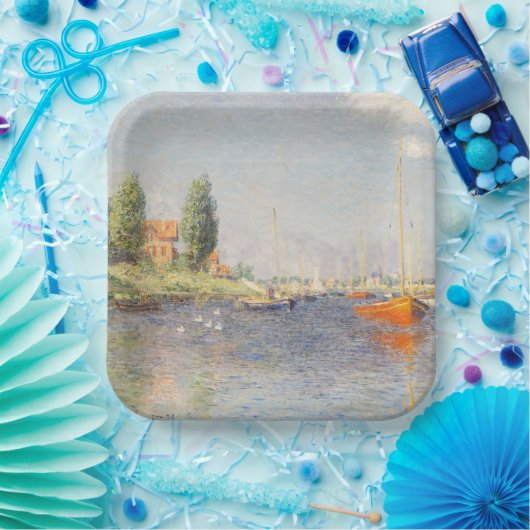 Claude Monet. Rote Boote, Argentinien Pappteller (Party)