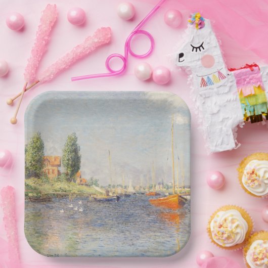 Claude Monet. Rote Boote, Argentinien Pappteller (Party)