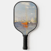 Claude Monet. Rote Boote, Argentinien Pickleball Schläger (Rückseite)