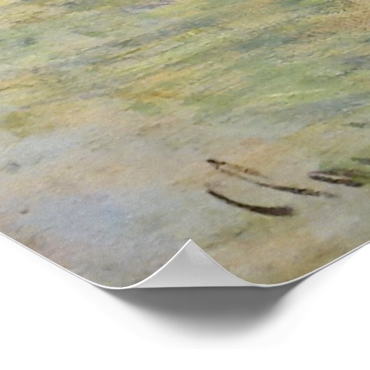 Claude Monet. Rote Boote, Argentinien Poster (Ecke)