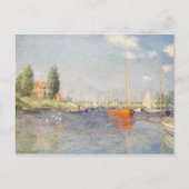 Claude Monet. Rote Boote, Argentinien Postkarte (Vorderseite)