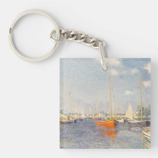 Claude Monet. Rote Boote, Argentinien Schlüsselanhänger (Vorderseite)