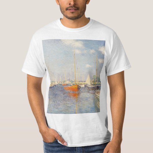 Claude Monet. Rote Boote, Argentinien T-Shirt (Vorderseite)