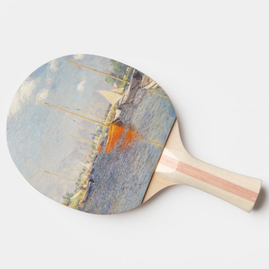 Claude Monet. Rote Boote, Argentinien Tischtennis Schläger (Seitenansicht)