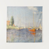 Claude Monet. Rote Boote, Argentinien Wandteppich (Vorderseite)