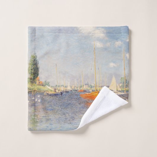 Claude Monet. Rote Boote, Argentinien Waschlappen (Waschlappen)