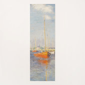 Claude Monet. Rote Boote, Argentinien Yogamatte (Vorderseite)