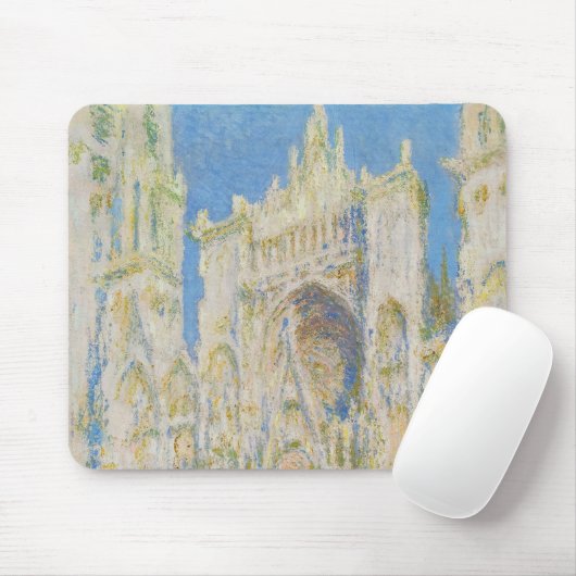 Claude Monet Rouen Cathedral Portal Morning Light Mousepad (Mit Mouse)