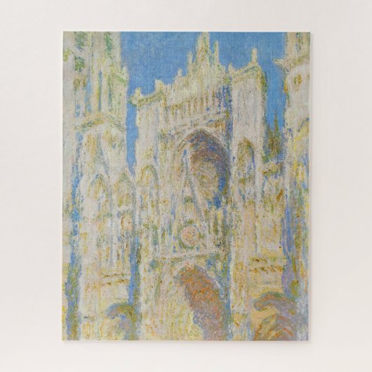 Claude Monet Rouen Cathedral Portal Morning Light Puzzle (Vertikal)