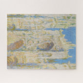 Claude Monet Rouen Cathedral Portal Morning Light Puzzle (Horizontal)