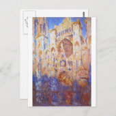 Claude Monet - Rouen Cathedral Postkarte (Vorne/Hinten)