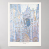 Claude Monet Rouen Cathedral Westfassade Kunstdruc Poster (Vorne)