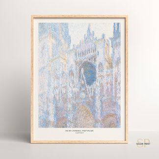 Claude Monet Rouen Cathedral Westfassade Kunstdruc Poster