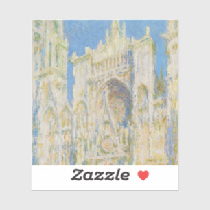Claude Monet Rouen Kathedrale Portal Morgenlicht Aufkleber