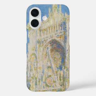 Claude Monet Rouen Kathedrale Portal Morgenlicht iPhone 16 Hülle