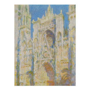Claude Monet Rouen Kathedrale Portal Morgenlicht Poster
