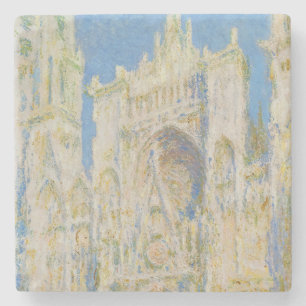 Claude Monet Rouen Kathedrale Portal Morgenlicht Steinuntersetzer