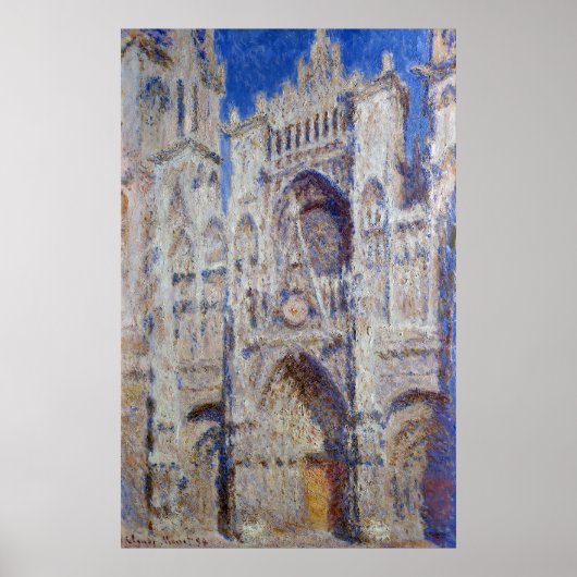 Claude Monet Rouen Kathedrale Poster (Vorne)
