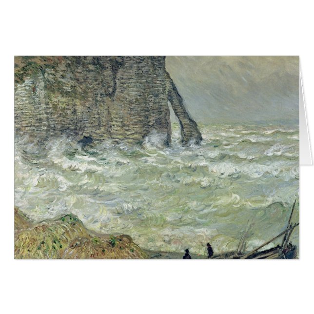 Claude Monet | Rough Sea at Etretat, 1883 (Vorderseite (Horizontal))