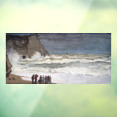 Claude Monet - Rough Sea at Etretat Fensteraufkleber (Blatt 3)