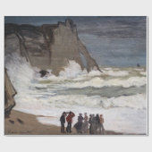 Claude Monet - Rough Sea at Etretat Geschenkpapier (Flach)