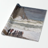 Claude Monet - Rough Sea at Etretat Geschenkpapier (Ungerollt)