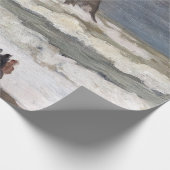 Claude Monet - Rough Sea at Etretat Geschenkpapier (Ecke)