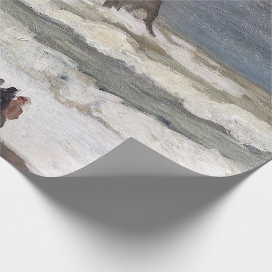 Claude Monet - Rough Sea at Etretat Geschenkpapier (Ecke)