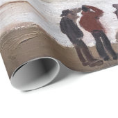 Claude Monet - Rough Sea at Etretat Geschenkpapier (Rolleneckpunkt)