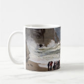 Claude Monet - Rough Sea at Etretat Kaffeetasse (Links)