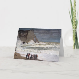 Claude Monet - Rough Sea at Etretat Karte