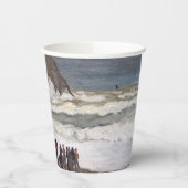 Claude Monet - Rough Sea at Etretat Pappbecher (Links)